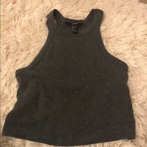 cute grey crop top